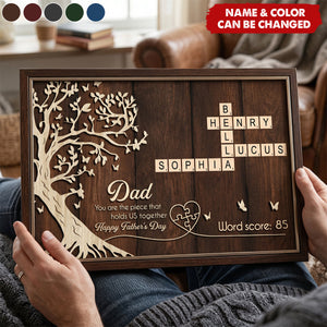 Dad You Are The Piece That Holds Us Together Crossword - Personalized Poster