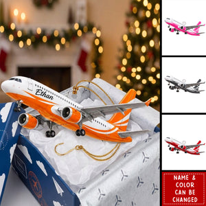 Personalized Airplane Acrylic Ornament, Gift For Pilot & Aviation Lovers