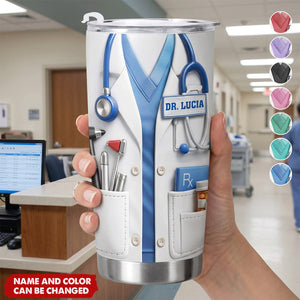 Doctor And Tools - Personalized Tumbler, Gift For Medical Professionals