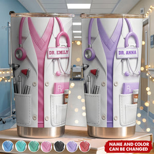 Doctor And Tools - Personalized Tumbler, Gift For Medical Professionals