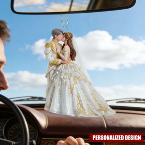 Personalized Acrylic Car Ornament - Valentine's Day, Anniversary Gift For Him, For Couple, Gift For Her