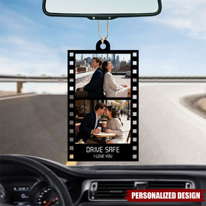 Personalized Photo Film Strip Car Ornament - Gift For Him, Gift For Her