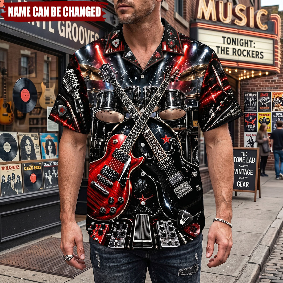 Rock Band Hawaiian Shirt - Personalized Gifts For Musician Hawaiian Shirt