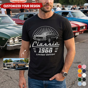 Custom Photo Classic Car Limited Edition - Personalized T-Shirt