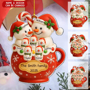 The Year We Became Happy Family - Personalized Custom Acrylic Ornament