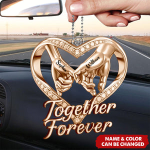 Custom Acrylic Car Ornament - Personalized Anniversary Wedding Gifts