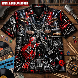 Rock Band Hawaiian Shirt - Personalized Gifts For Musician Hawaiian Shirt