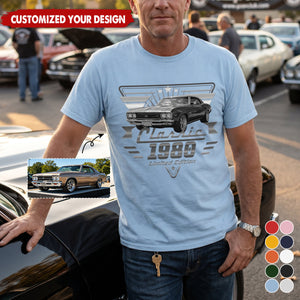 Custom Photo Classic Car Limited Edition - Personalized T-Shirt