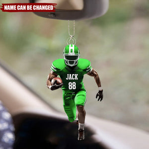 Personalized American Football Player Car Ornament-Gift For American Football Player
