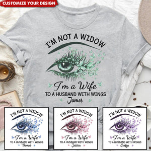 I'm A Wife To A Husband With Wings - Memorial Personalized T-Shirt