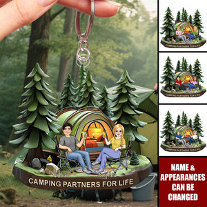 Camping Partners For Life - Personalized Acrylic Keychain