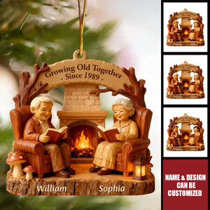 Growing Old Together - Personalized 1-Layer Acrylic Ornament