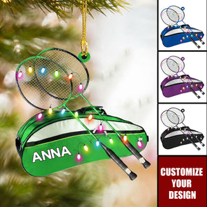 Personalized Badminton Ornament - Badminton Sports Lover Holiday Keepsake