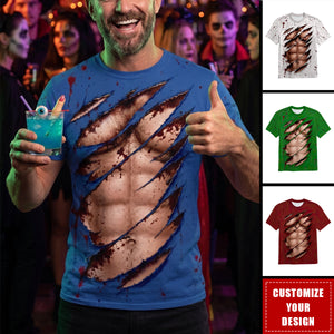 Custom Zoombie T-shirt - Personalized Halloween Birthday Gifts For Husband,Grandpa, Dad, Yourself - Monster On Party Mode