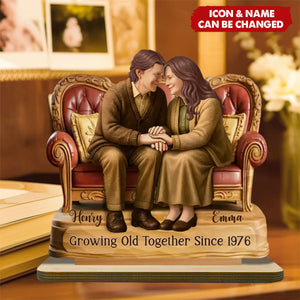 Custom 2-Layered Wooden Plaque - Anniversary Wedding Gifts For Husband And Wife - Life Feels Lighter With You