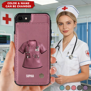 Proud Nurse - Personalized Nurse Wallet Phone Case