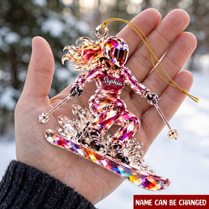 Ski Is My Heart – Personalized Acrylic Custom Shape Ornament