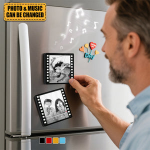 Personalized Colorful Frame Album Music Fridge Magnet Can Play Songs Gift for Lover