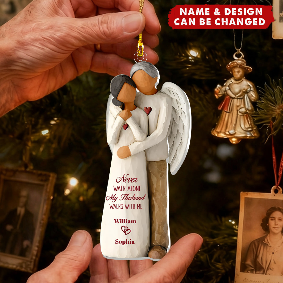Always On My Mind Forever In My Heart - Personalized 1-Layer Acrylic Ornament