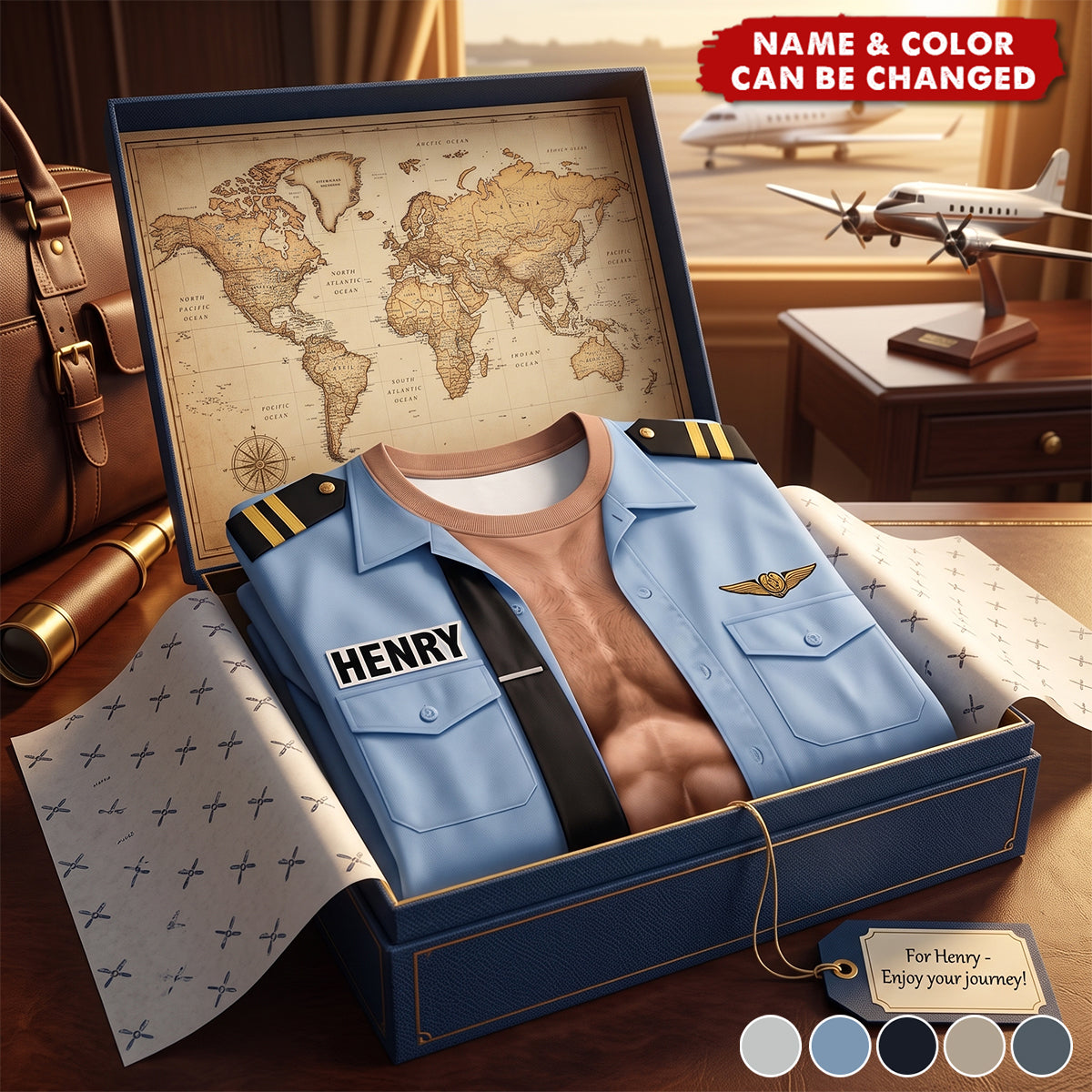 No Gym, Just Pilot T-Shirt - Personalized Gifts