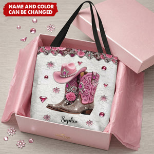 Cowgirl Boots - Personalized Cowgirl Tote Bag