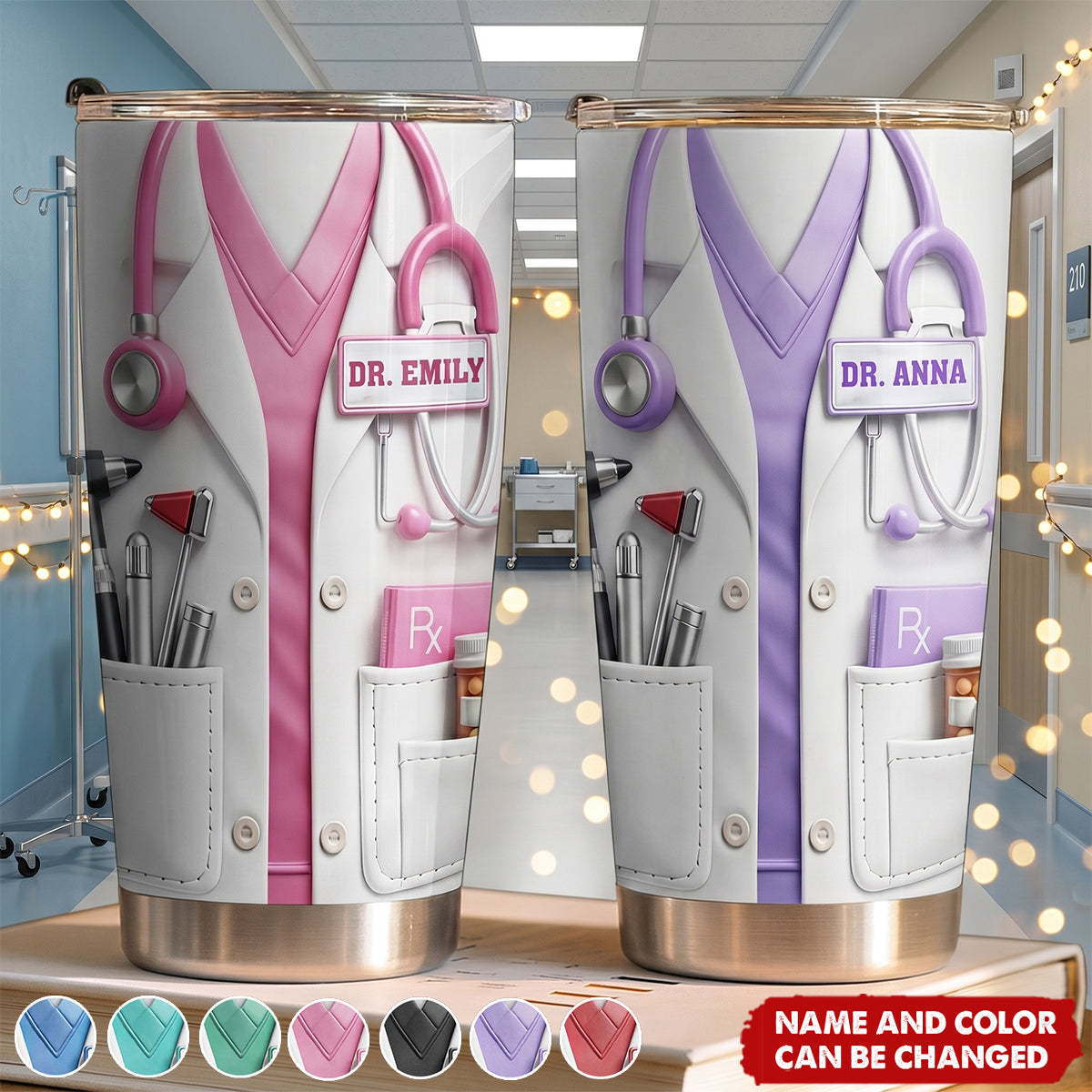Doctor And Tools - Personalized Tumbler, Gift For Medical Professionals