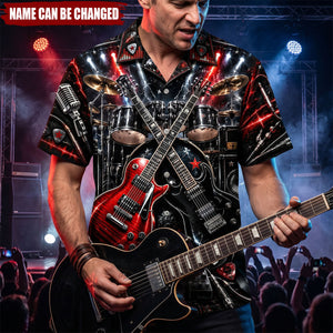 Rock Band Hawaiian Shirt - Personalized Gifts For Musician Hawaiian Shirt