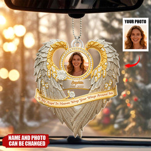 As My Angel In Heaven Wrap Your Wings Around Me, Car Hanging Ornament