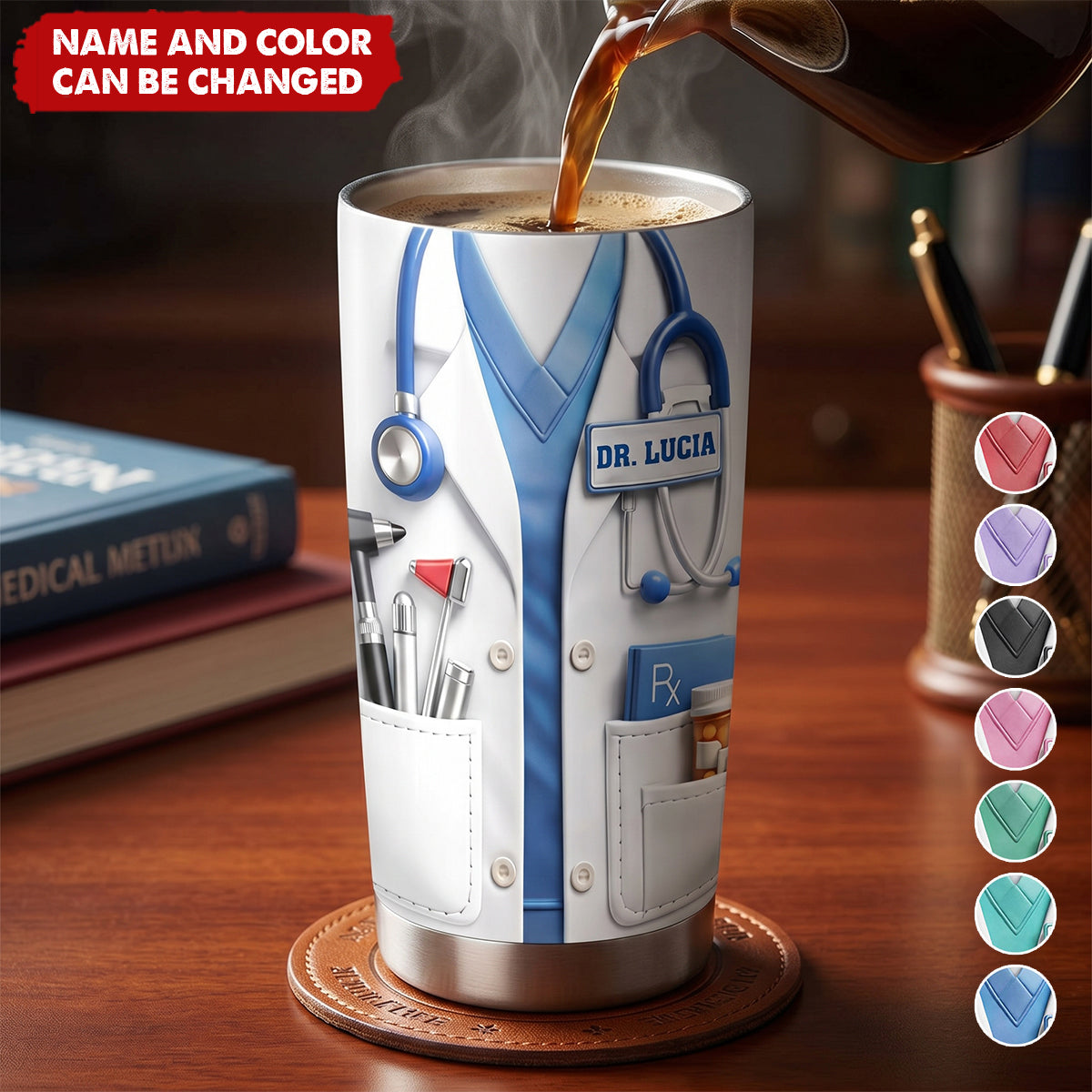 Doctor And Tools - Personalized Tumbler, Gift For Medical Professionals