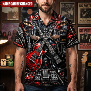 Rock Band Hawaiian Shirt - Personalized Gifts For Musician Hawaiian Shirt