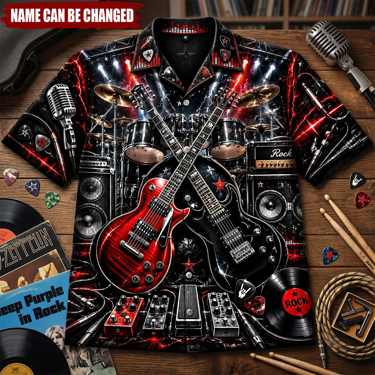 Rock Band Hawaiian Shirt - Personalized Gifts For Musician Hawaiian Shirt