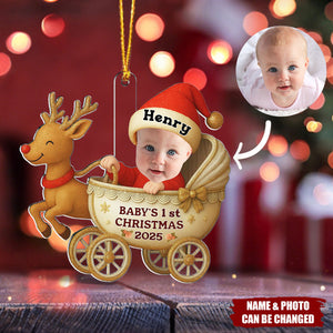 First Christmas Photo - Personalized Custom Acrylic Ornament