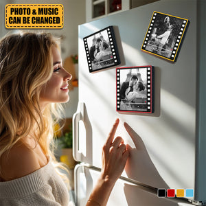 Personalized Colorful Frame Album Music Fridge Magnet Can Play Songs Gift for Lover