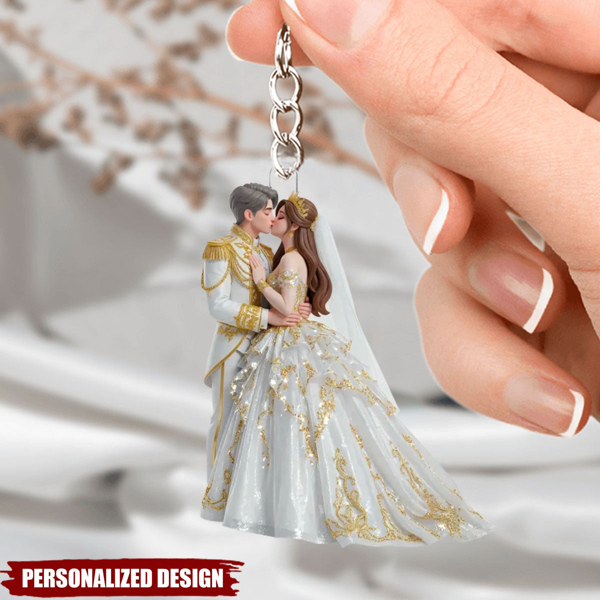 Eternal Love - Personalized Acrylic Keychain - Valentine's Gift For Him, For Her, For Couple