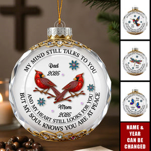 My Mind My Heart My Soul Memorial Ball - Personalized 1-Layer Acrylic Ornament