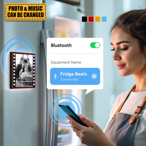 Personalized Colorful Frame Album Music Fridge Magnet Can Play Songs Gift for Lover