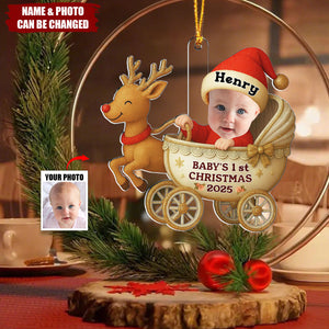 First Christmas Photo - Personalized Custom Acrylic Ornament