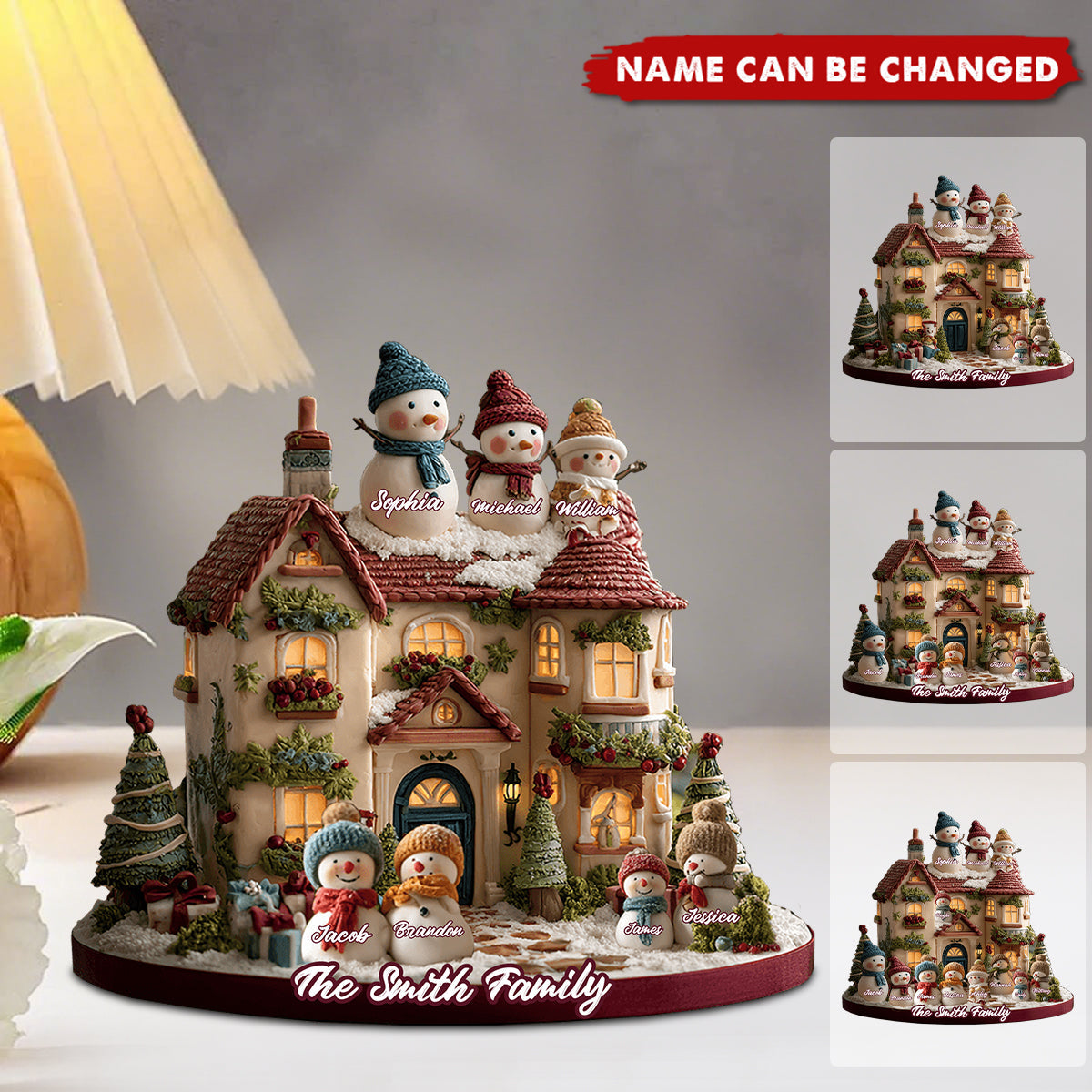 Christmas Time - Personalized Acrylic Plaque, Gift For Family Member