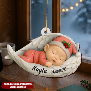 Capture Your Baby's First Christmas Moments - Personalized Wooden Ornament