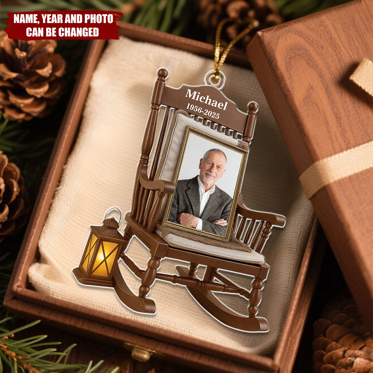 Cherish Every Memory And Love Every Moment - Personalized Christmas Acrylic Ornament