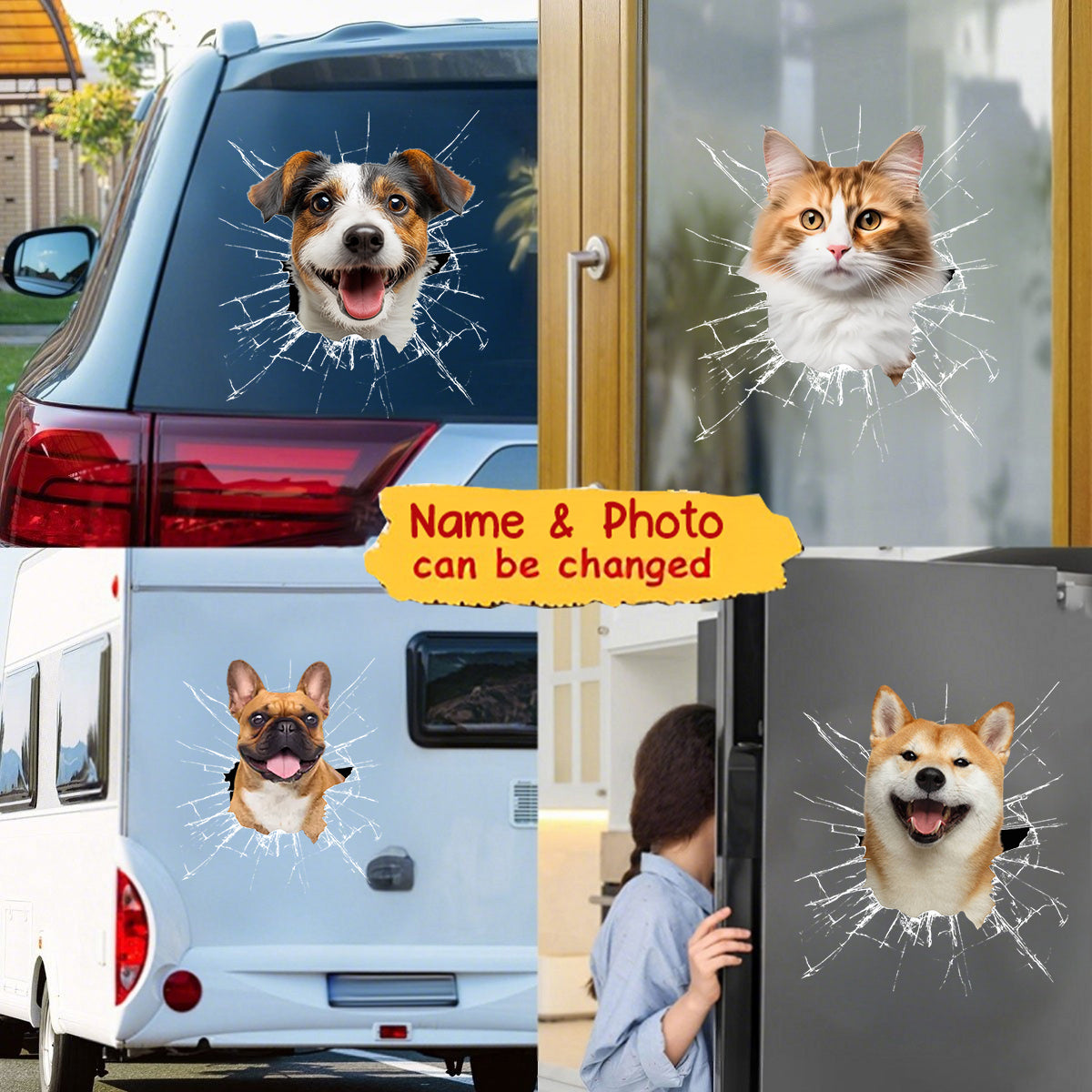 Custom Photo Decal - Personalized Gifts For Dog Cat Lovers