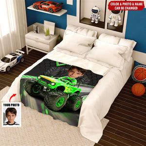 Personalized Photo Blanket - Birthday Gifts For Kids - Racing Into Adventure