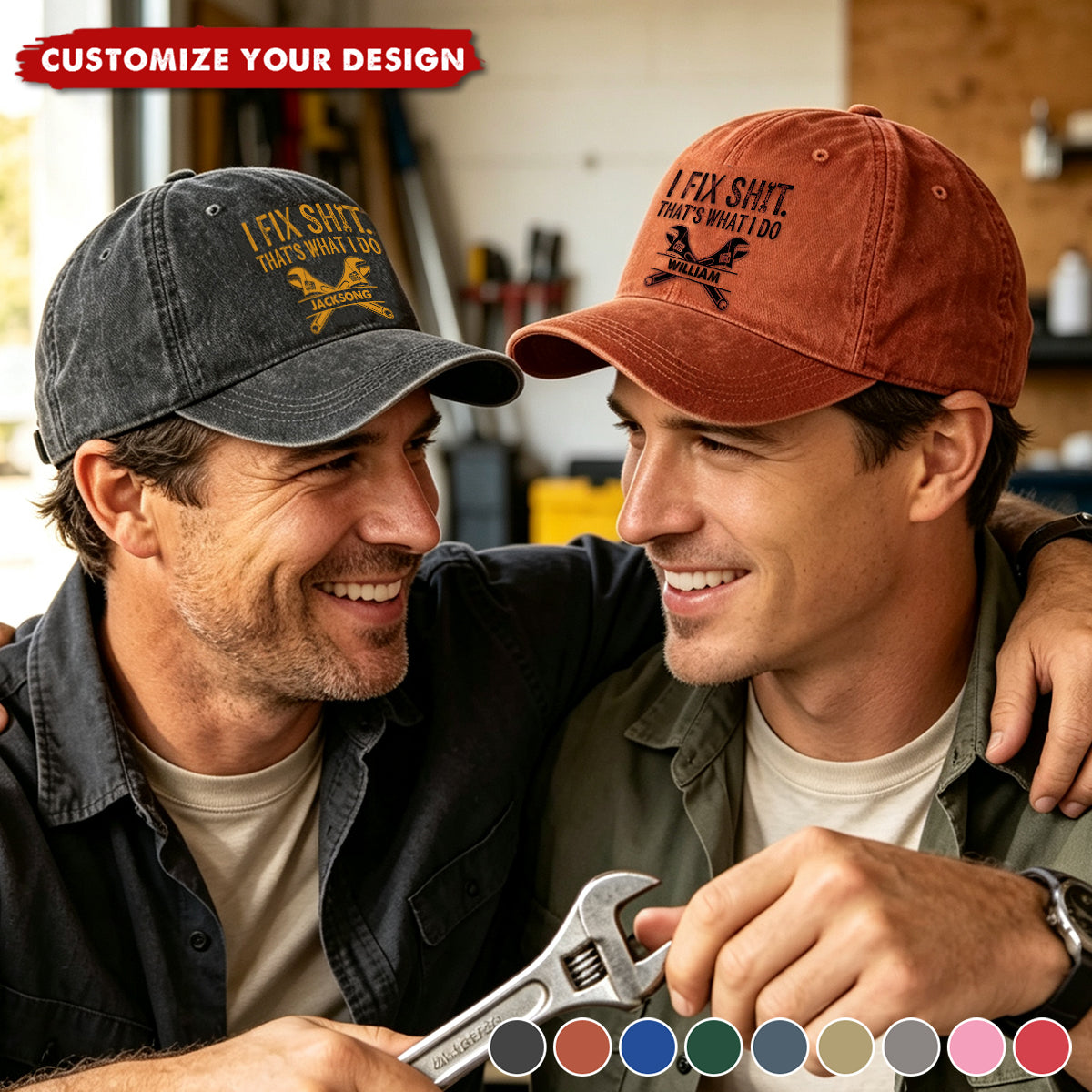 I Fix Sh!T That's What I Do - Funny Gifts For Men, Husband, Dad, Grandpa, Mechanic & Handyman - Personalized Cap