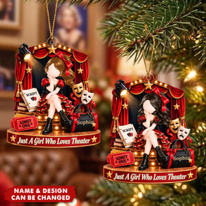 Personalized Theater Ornament - Christmas Gift For Actress