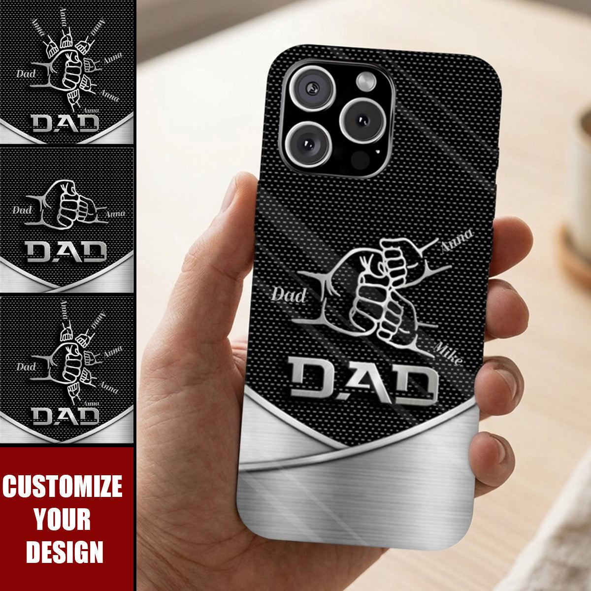 Dad The Man The Myth The Legend First Bump - Personalized Father Full Print Phone Case
