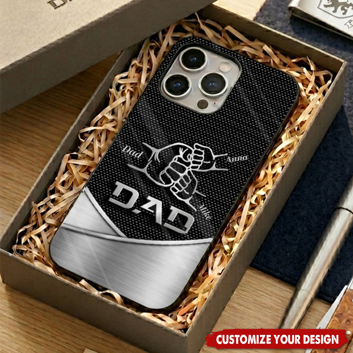 Dad The Man The Myth The Legend First Bump - Personalized Father Full Print Phone Case