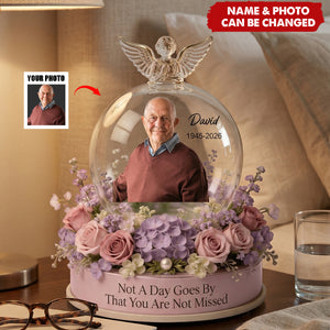 Not A Day Goes By That You Are Not Missed - Memorial Acrylic Plaque Custom Photo Gifts For Heaven