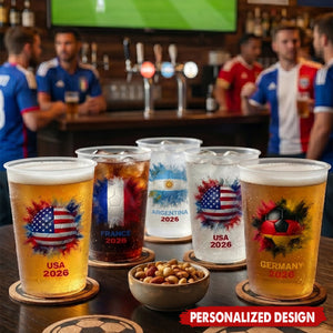Custom Country Flags Cups - World Cup 2026 - Personalized Gifts For World Cup Fans