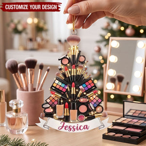 Custom Makeup Artist Christmas Keepsake Ornament -Personalized Acrylic Ornament