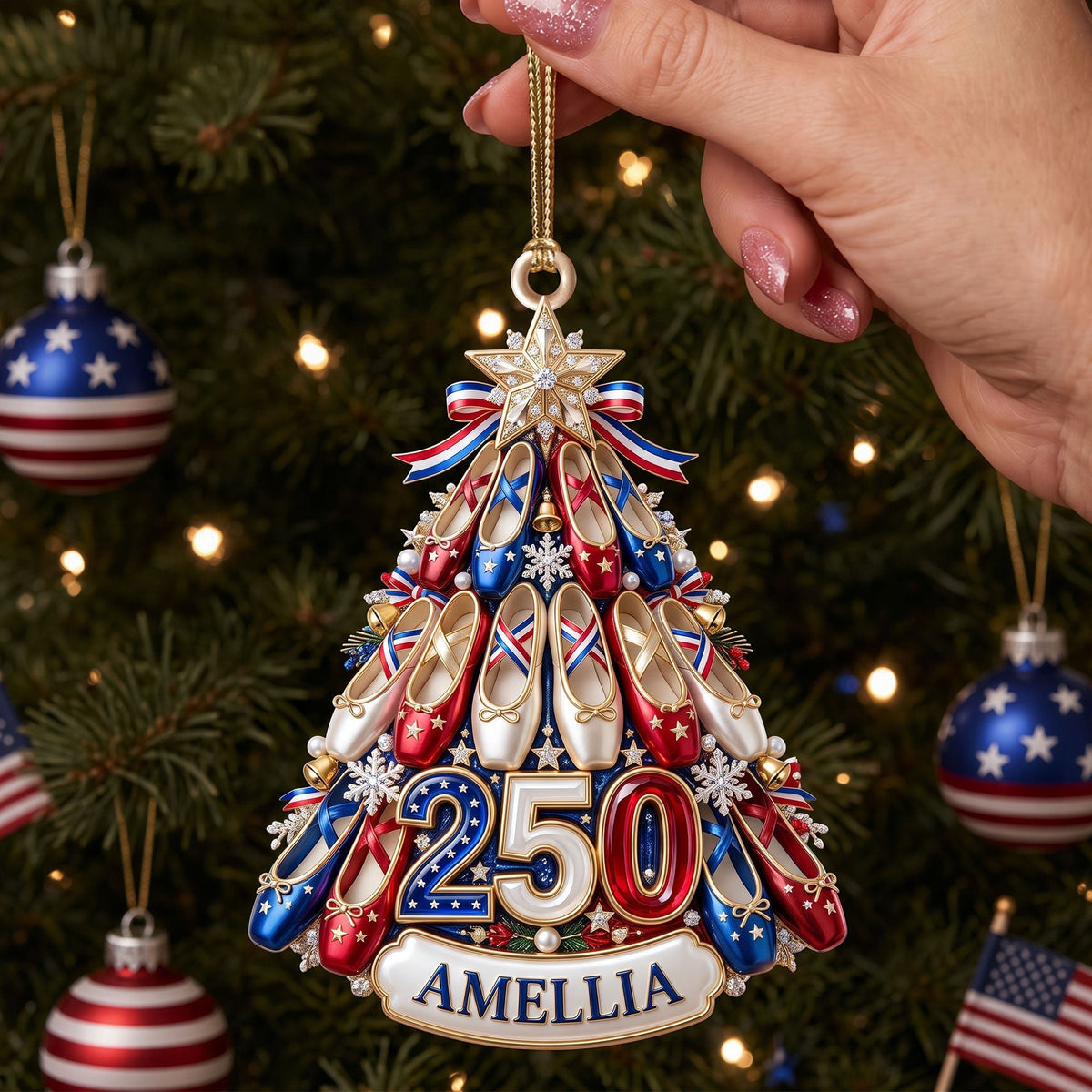 American Ballet 250th Anniversary Christmas Ornament – Personalized Gift